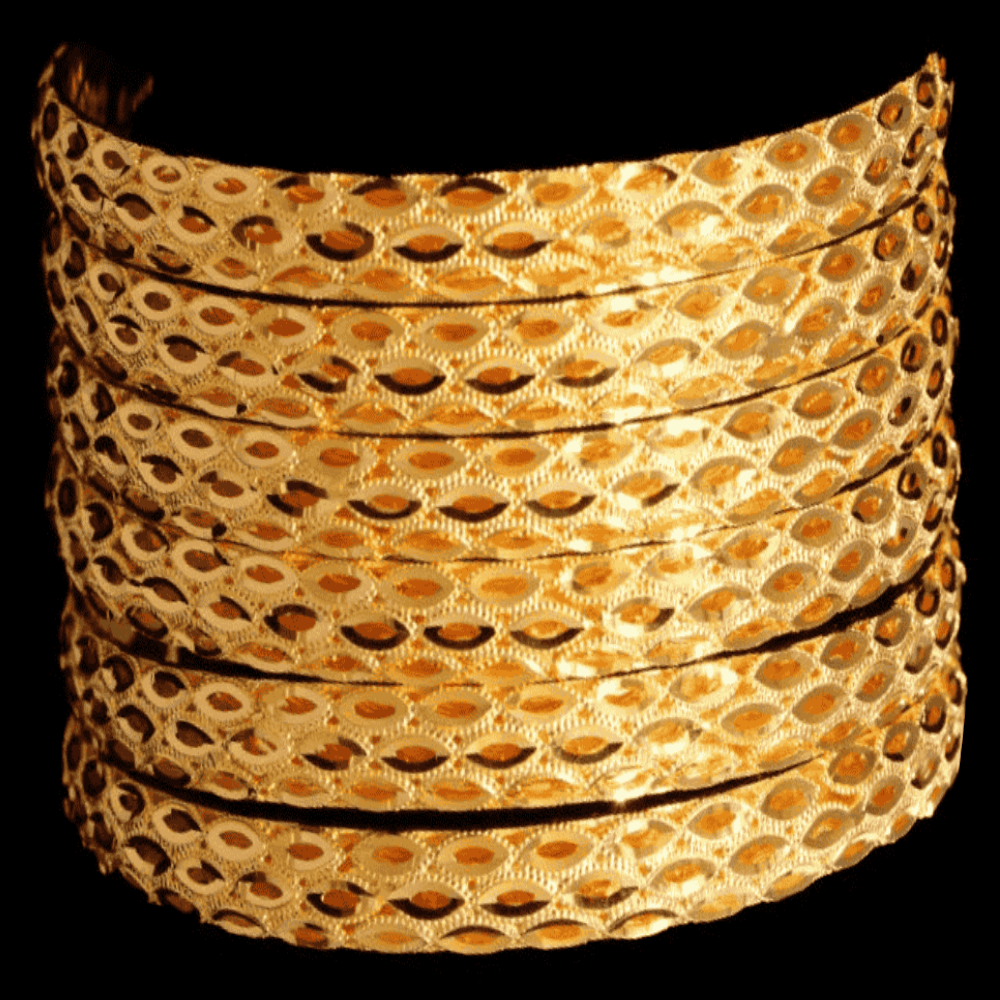 21K Gold Bangle Set, M (20) – SW18338